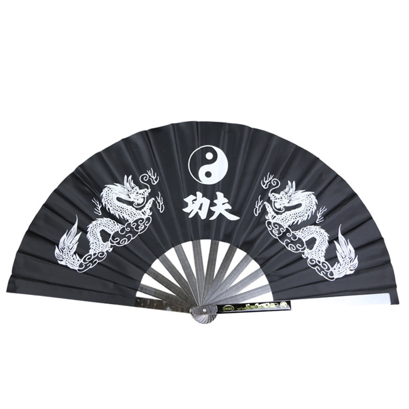 Stainless Steel Tai Chi Fan Fitness Kung Fu Martial Arts Performance Dance Fan Stainless Steel Martial Arts Fan