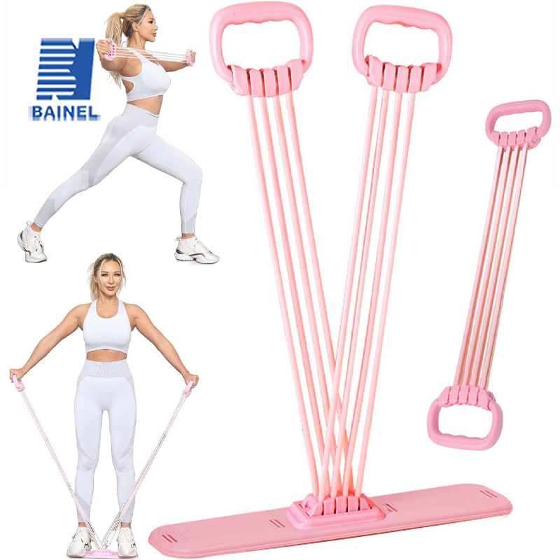 8-Tube Yoga Exercise Band Pedal Puller Band Elastic Pull Rope Flexipull Weerstandstrainer Resistance Bands for Abdomen Waist Arm
