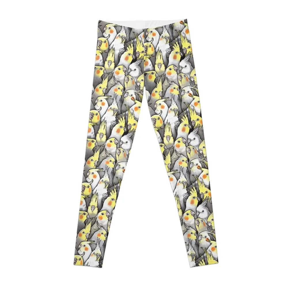 Cockatiels Galore Leggings gym's sportswear legging pants raises butt fitness set gym Womens Leggings