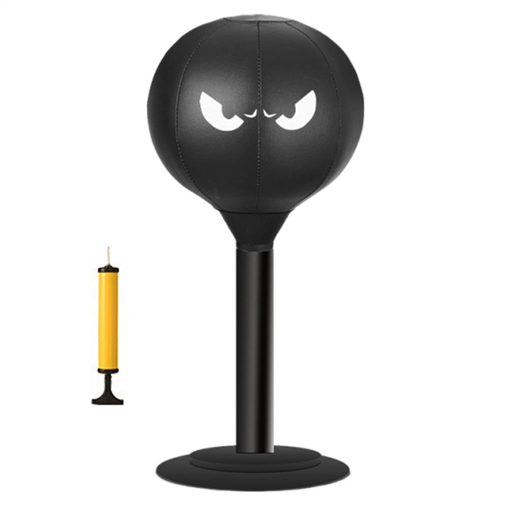 With Suction Cup Desktop Punching Bag Inflatable Wall Mountable Boxing Training Bag Desk Mountable Physical Exercise