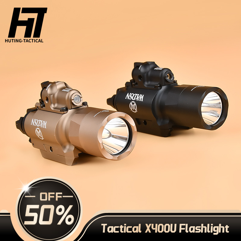 WADSN X400U X400 Ultra Tactical Flashlight with Red/Green Laser indicator Pistol G17 Handgun Gun Weapon Light Hunting Lighting