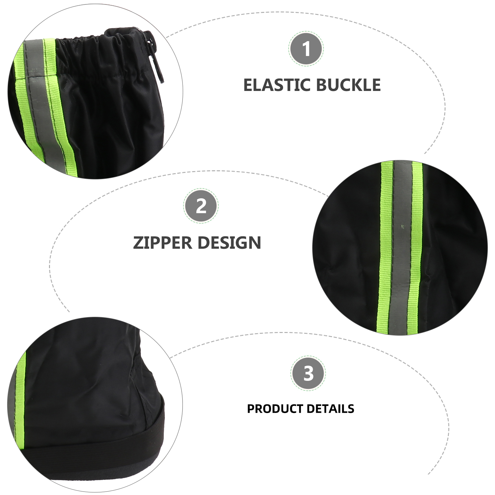 Rainproof Oxford Cloth Gaiters Lightweight Durable Adjustable Rain Snow Protection Outdoor Activities Hiking Climbing