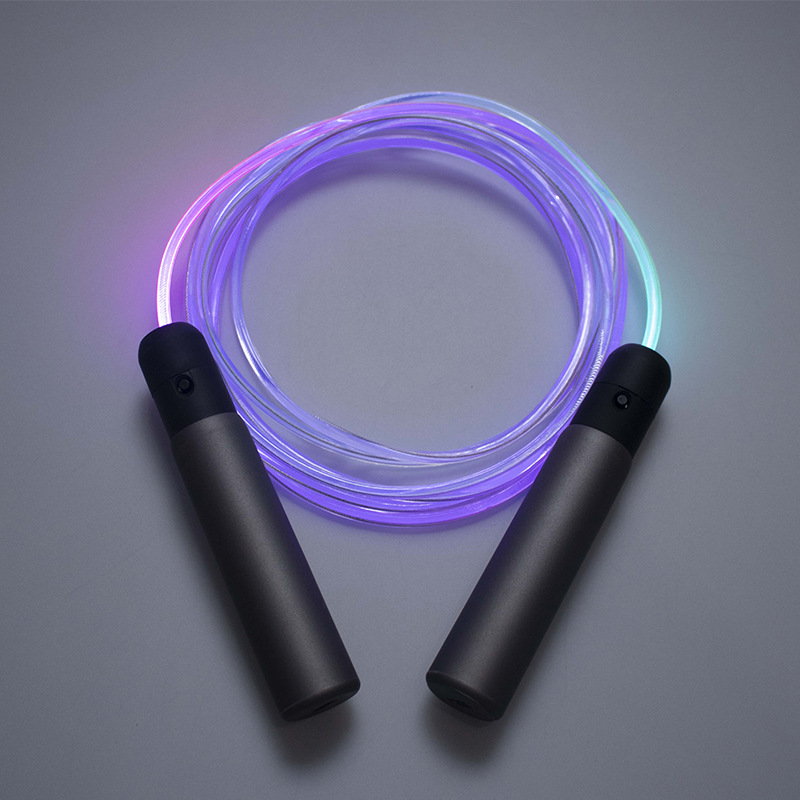 Rechargeable Battery Glowing Skipping Rope Flashing Skipping Jump Ropes For Adults Children Fitness Exercise Skip Rope