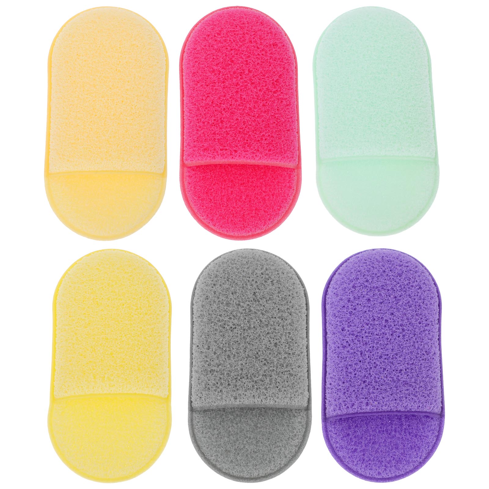 Hydrophilic Non-latex Flour Puff Face Sponges Gently Exfoliates Removes Impurities Cleans Pores Safe Sensitive Skin Daily