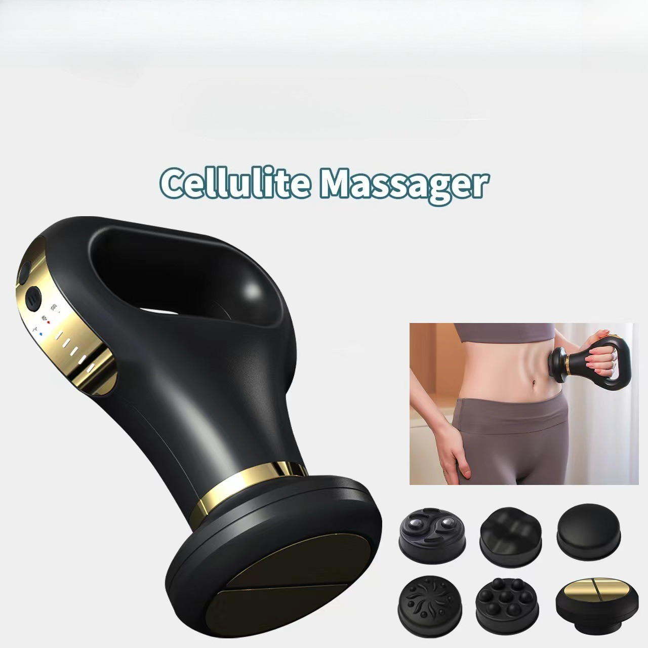 Multi-Function Body Massager – Handheld Microcurrent Massager, Home Use Fat Reduction Machine with Heating