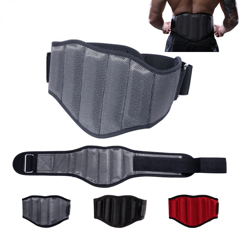 Unisex Fitness Abdominal Band - Adjustable Support Belt for Weightlifting (Dumbbell, Barbell) & Training - Protects Waist & Back