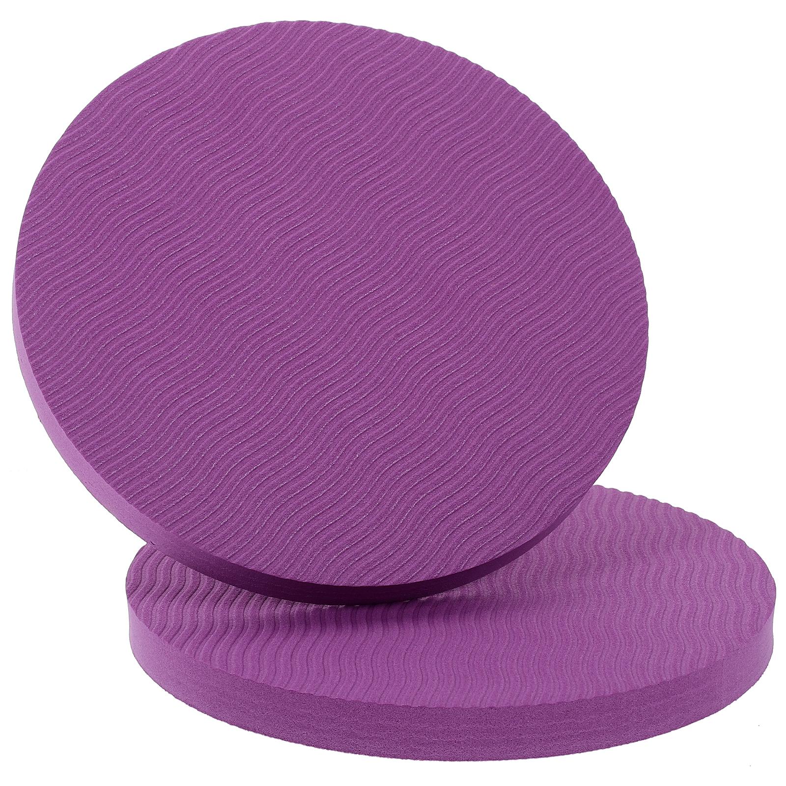 2 Pcs Round Non Slip Yoga Support Cushion Wrist Elbow Hip Knee Protector Multi Purpose Exercise Mat Thick Equipment