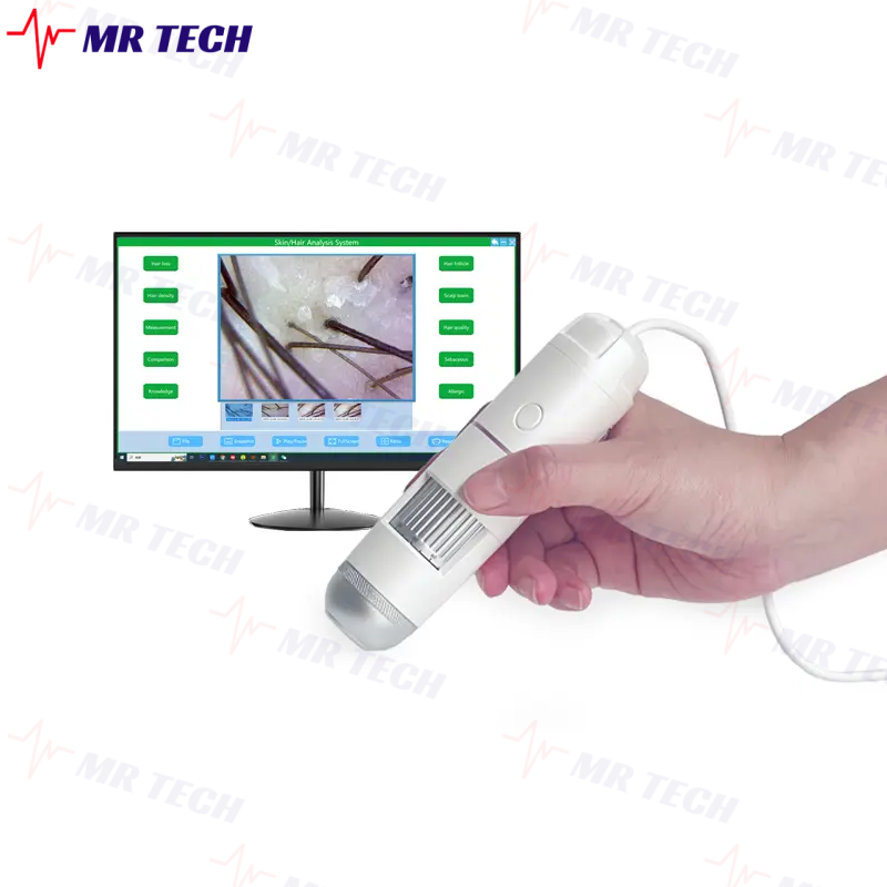 USB Electric Microscope 20X/200X Digital Microscope Camera For Scalp Facial Analyzer Skin Magnifier Supports Windows System