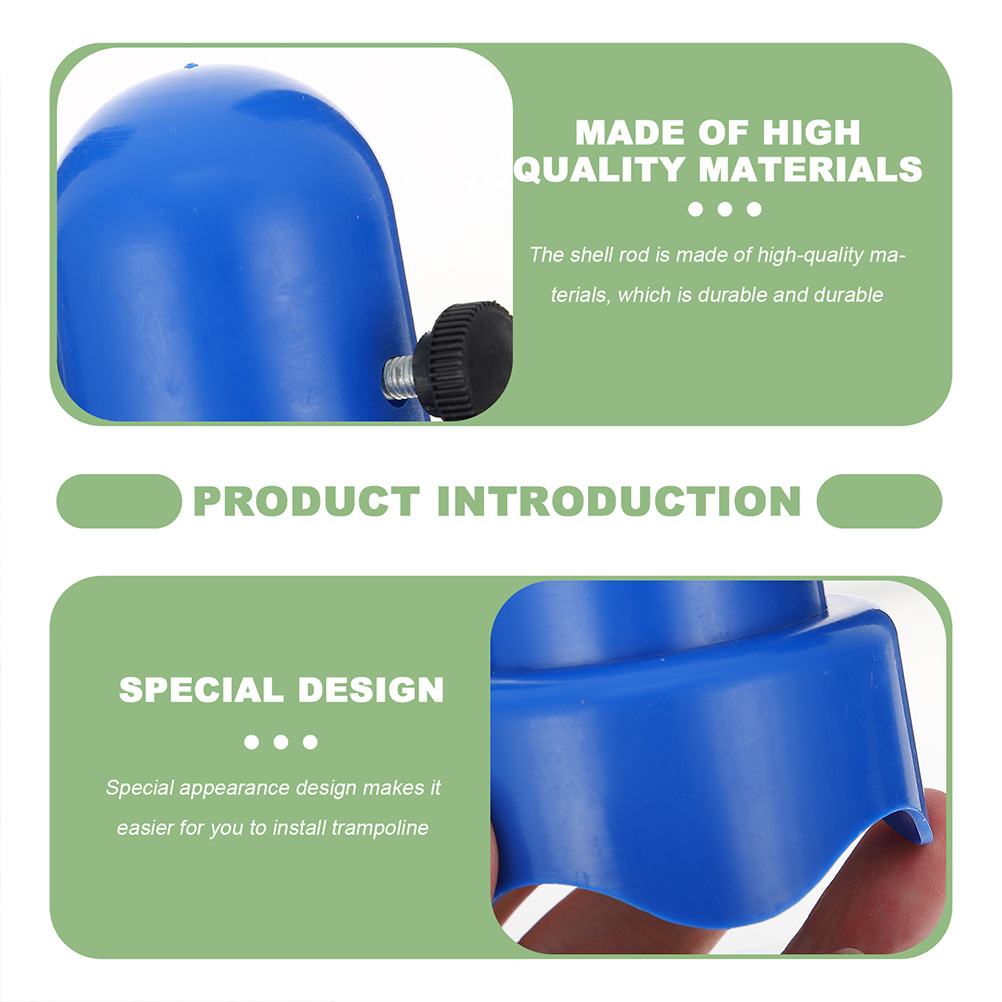 4 Sets Cap Trampoline Pillar Cover Tube Caps Column for Poles Plastic Enclosure Post