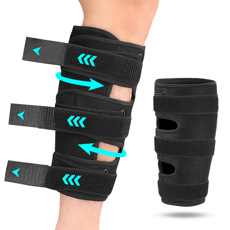 Adjustable Calf Brace for Shin Splints Compression Wrap Sleeve to Reduce Swelling Men/Women Lower Leg Support for Running Recove