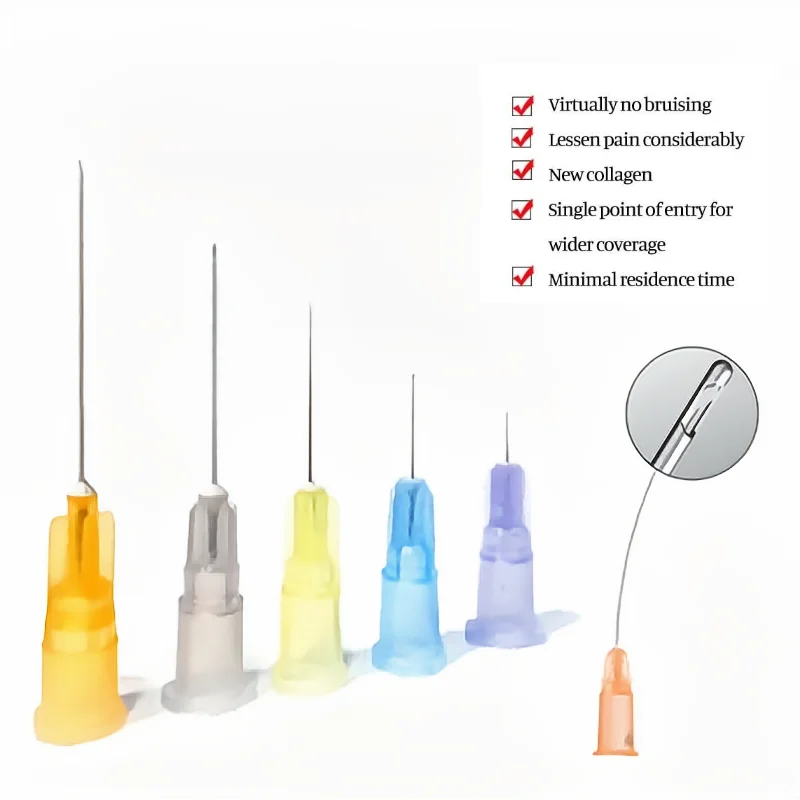23G/25G/30G 50mm 70mm disposable blunt tipped insertion14g 90mm 18g 100mm miniature tattoo needle insertion tube