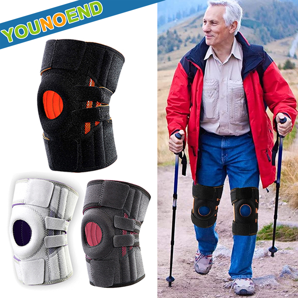 Sports Adjustable Knee Brace Stabilizers Patella Gel Pads for Meniscus Tear Knee Pain ACL MCL Injury Recovery Knee Support Pads