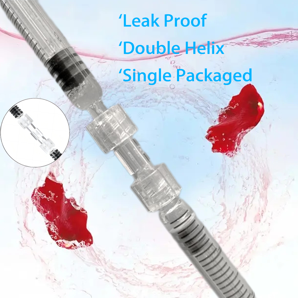 Thread Connector Pp Material Transparent Syringe Double-Way Connector Easy And Durable Use In Sterile