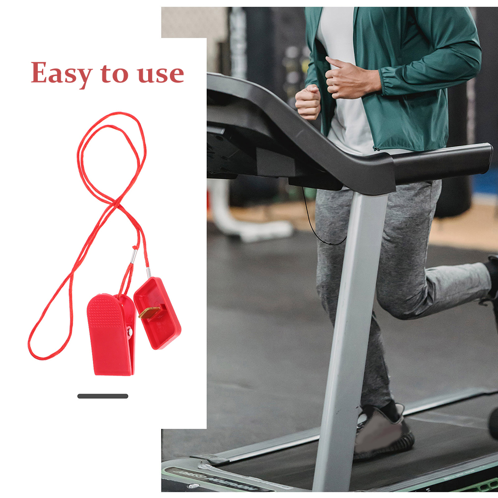 2 Pcs Treadmill Emergency Stop Switch Magnetic Key Replacement Safety Universal Accessories Supplies for