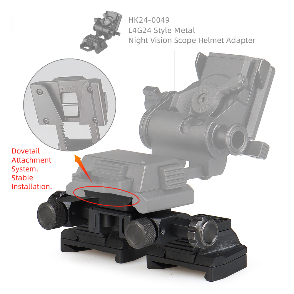 Tactical  FLIR M24 Recon Helmet Mount Night Vision Dovetail Mount Adapter Binocular Bridge Holder For Hunting OS24-0251