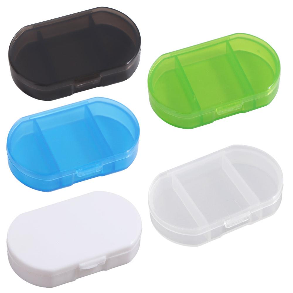 Three Compartments Mini Pill Box Moisture-proof Transparent Small Medicine Box Portable Daily Travel Medicine Organizer Travel