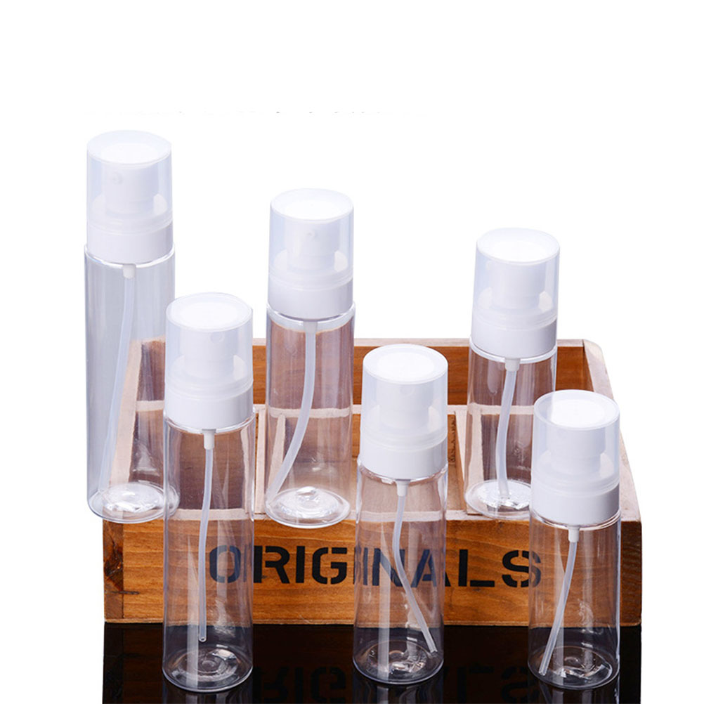 6Pcs Empty Pump Pump Bottles And Spray Bottles Travel Dispenser Liquid Containers Refillable Reusable Portable