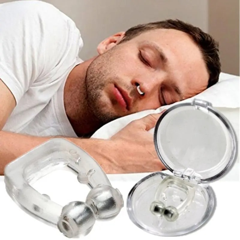Anti Snoring Devices Silicone Magnetic Nose Clip Comfortable Nasal to Relieve Snore, Stop Snoring for Men and Women