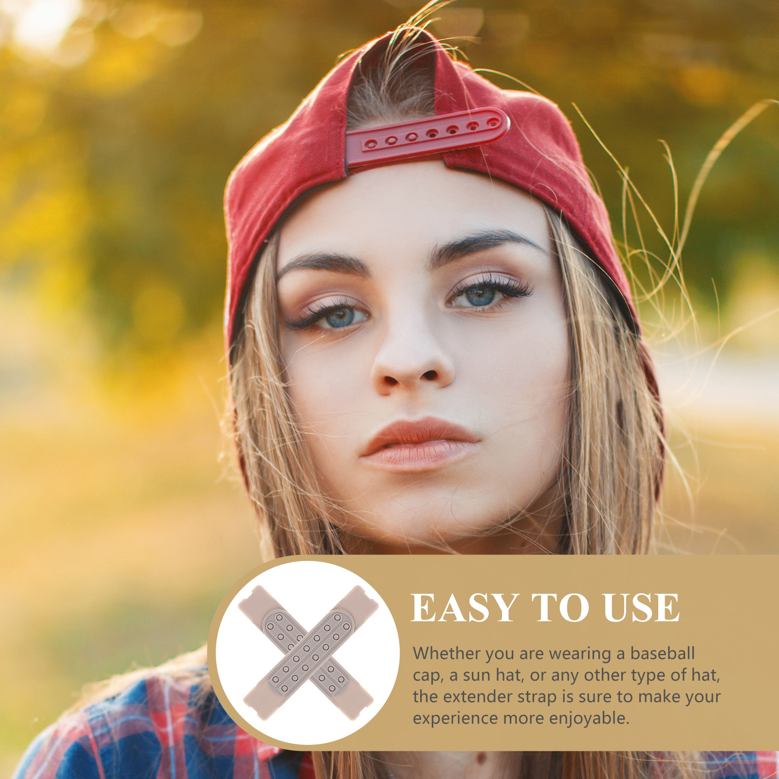 Hat Buckle Plastic 14 Holes Double Row Grey Adjustable Cap Extenders Chinstrap For Hats Snapbacks Portable