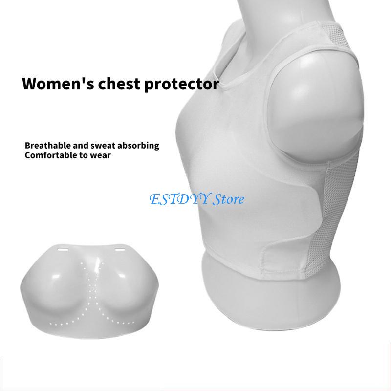 G6DE Boxing Chest Protector for Female Women Karate Chest Guard Breast Protector