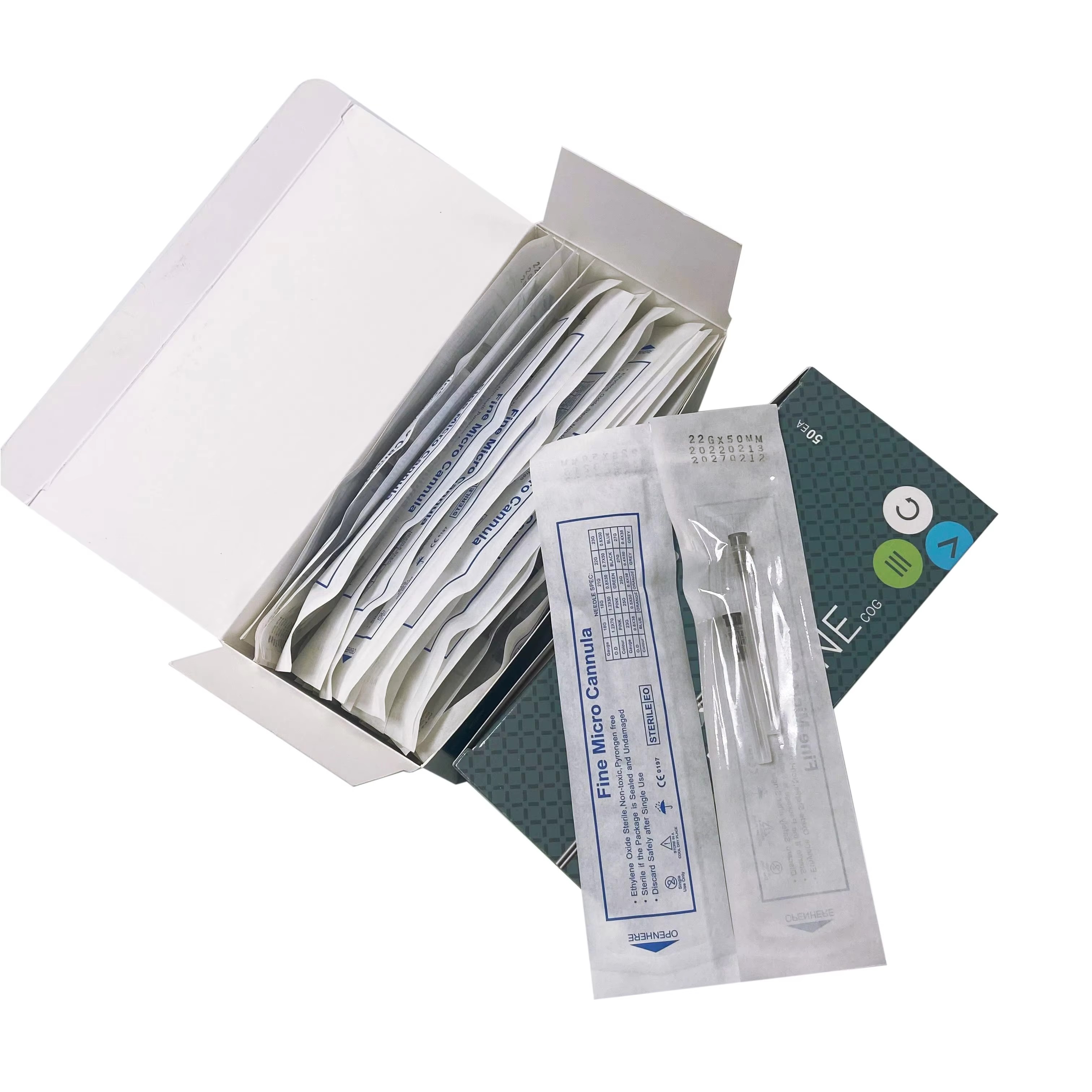 Factory Disposable Blunt-tip Cannula 22g 23G 25G 27G 18G 30G 50mm 70mm Blunt Fine Micro Body Piercing Needles Cannula Syringe