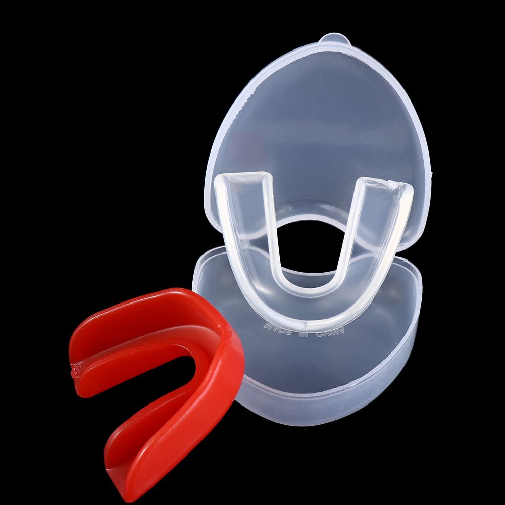 Karate Basketball Tooth Brace Protection Boxing Teeth Protector With Plastic Case Box Adults Mouthguard Sports Mouth Guard