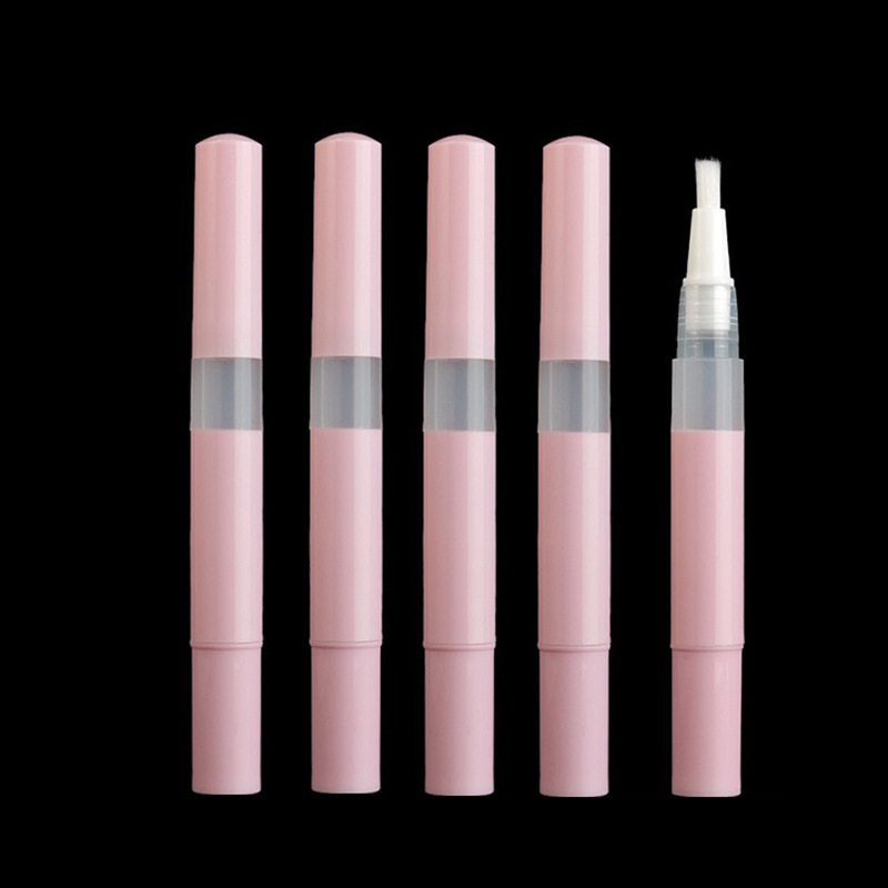 5/10/30PCS 3ml Pink Empty Nail Oil Twist Pen Cosmetic Container Lip Gloss Tubes Brush Applicators Eyelash Growth Liquid Tube