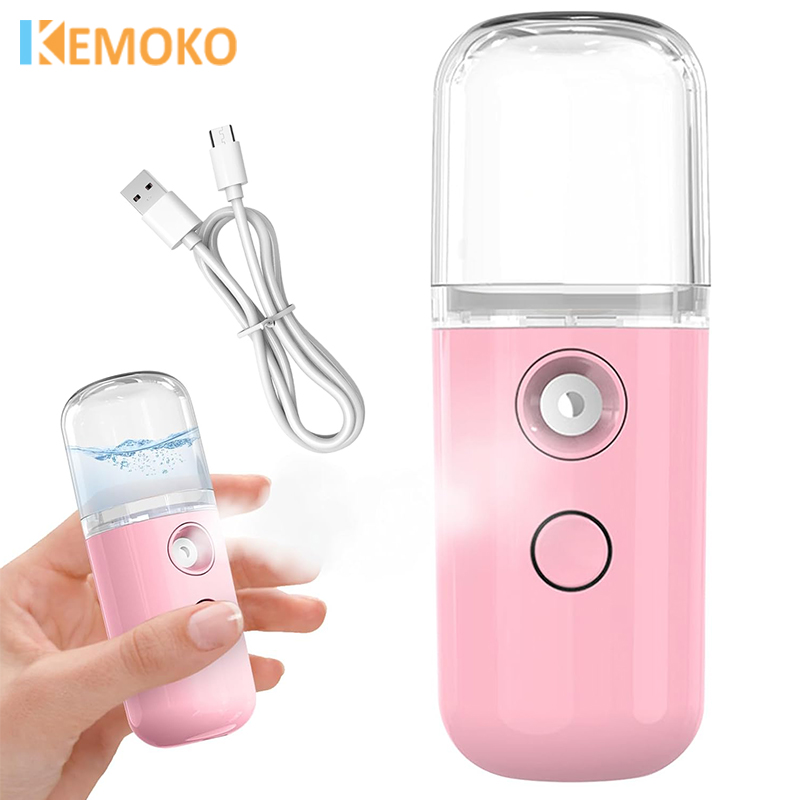 Mini Humidifier Facial Steamer Device Beauty Spray Hydrating Apparatus Cold Spray Apparatus Rechargeable Nano Spray Skin Care