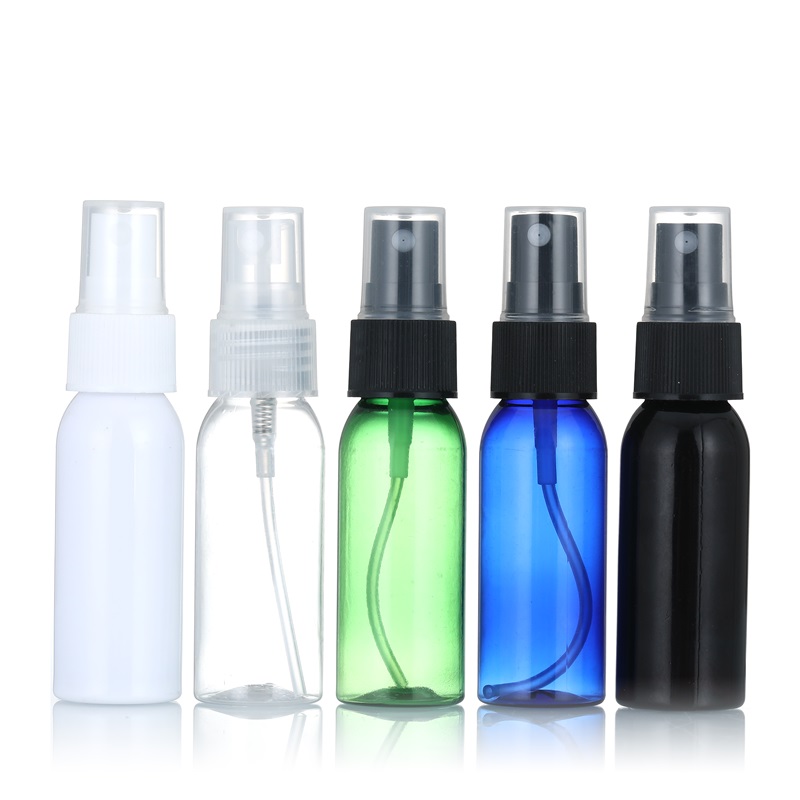 Wholesale Custom Boston Round Plastic Spray Bottle for Cosmetic Packaging Small Cleaning Water Fine Mist Sprayer Sub-bottle
