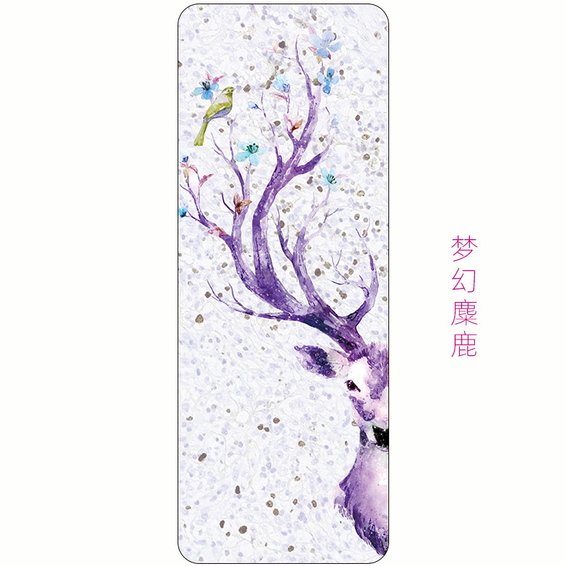 Zen Rhyme 1.5mm Natural Rubber Suede Yoga Mat Foldable Portable Anti-Slip Drape Gym Meditation Fitness Workout Gymnastics