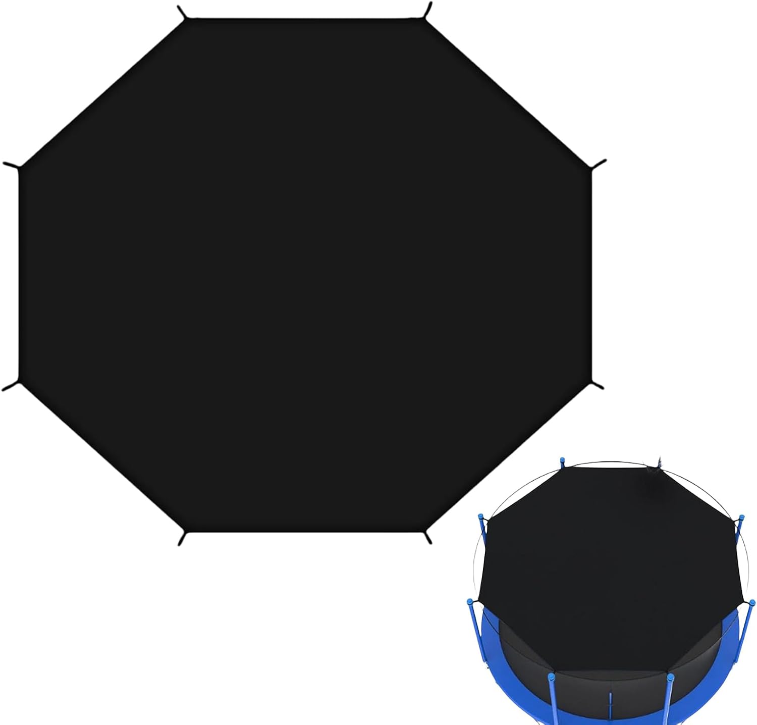 14 Feet Trampoline Shade Cover Tent Jump Bed Sun Shading Fabric Rain And Sun Protection Anti-UV Trampoline Sunshade Accessory