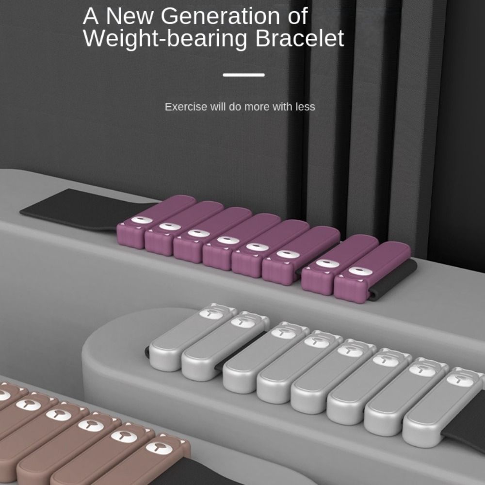 1 Pair Cute Bear Shaped Woman Wrist Weight Bracelet Adjustable Sweat-proof Weighted Wrist Strap Yoga Silicone