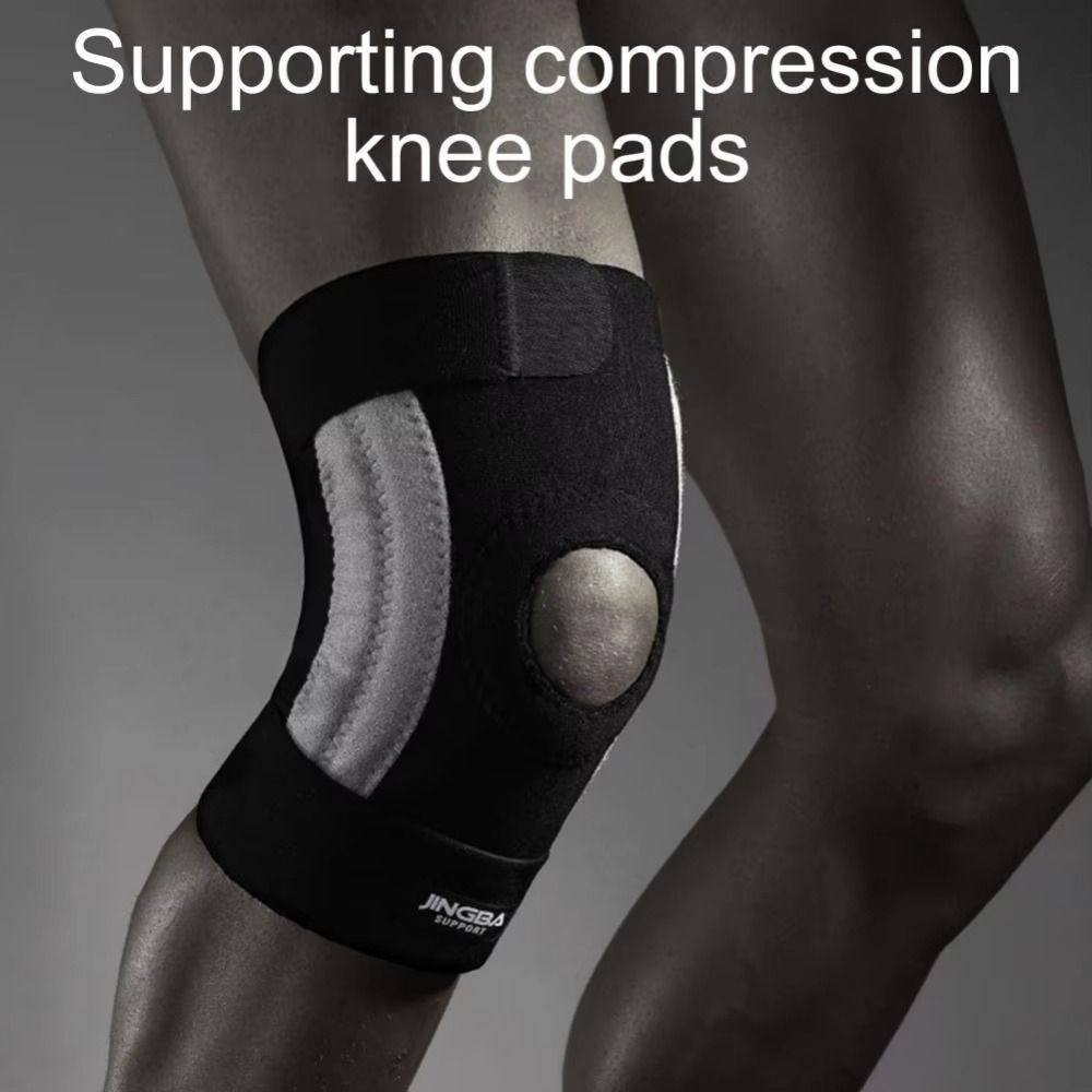 Elastic Adjustable Knee Pads Anti-slip Side Spring Fitness Knee Protector Compression Soft Knee Stabilizers Outdoor Sports