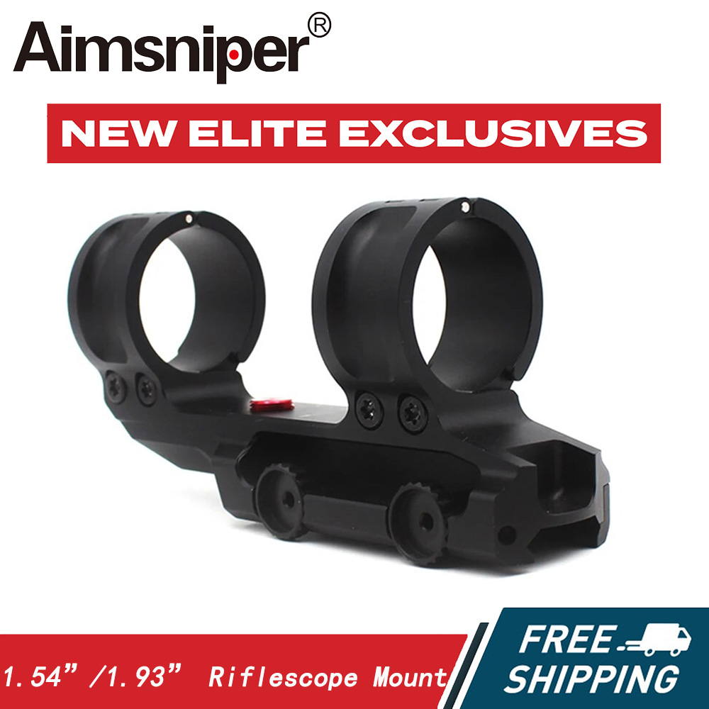 Tactical Ring Rifle Scope Mount, Compatible with 1-6x24 and Other 30mm Tube, MilSim Scope for Hunting, 1.93 ", 1.57" Height