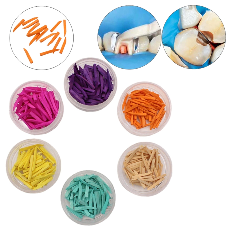 50Pcsdental Disposable Wood Tooth Gap Wedge Interdental Wedge Specially Treated Tips Gum Protectiondentist Supplies