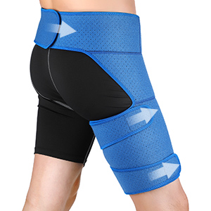 Compression Thigh & Hip Support Brace Thigh,Hamstring,Pulled Muscle Injury Flexor Arthritis Bursitis Sciatica for Men and Women