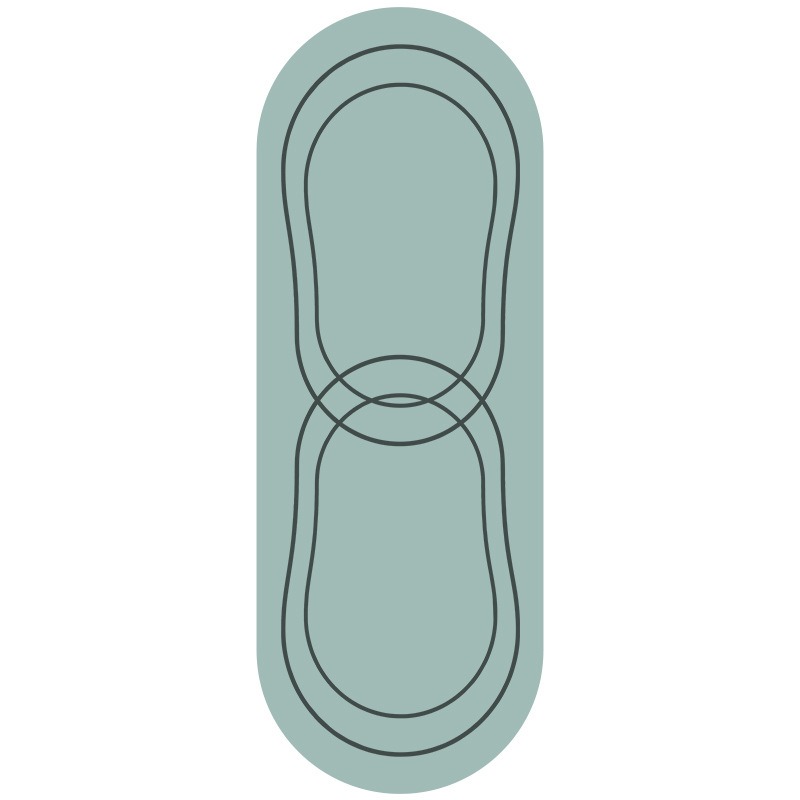 Yoga mat, large non-slip mat, for indoor sports, fitness, high density, shock absorption, natural