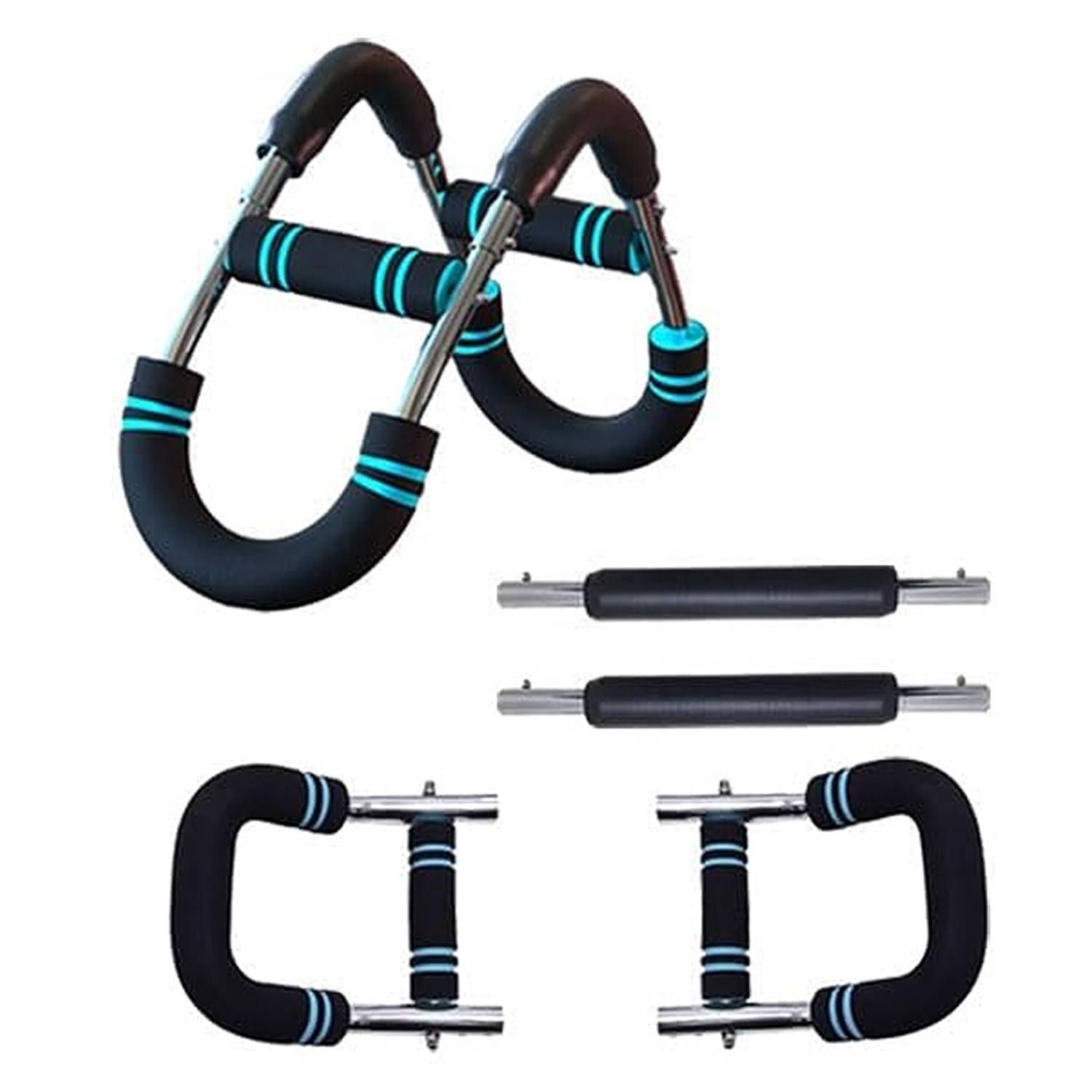 2025 Arm Exerciser Adjustable Spring Workout Bar Forearm Triceps Chest Exercise Strengthener Portable Home Fitness Equipment