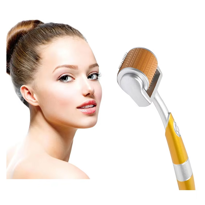 Microneedle roller titanium skin roller hair regrowth beard growth hair loss treatment thinning relapse facial skin care tools