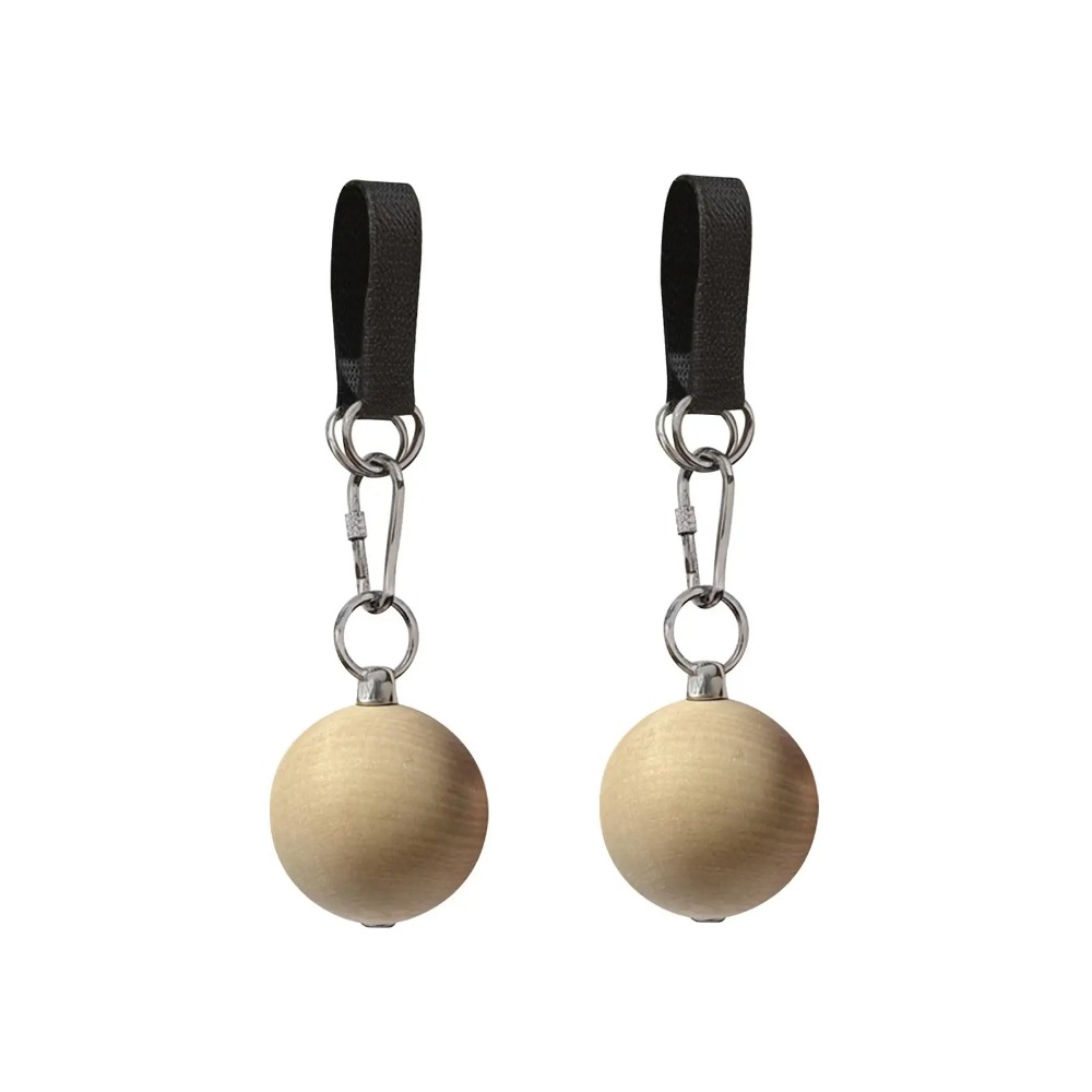 Ball-shaped Grip Strength Trainer Pull-up Assistance Wooden Forearm Trainer Workout Stable Finger Strengthener Bouldering