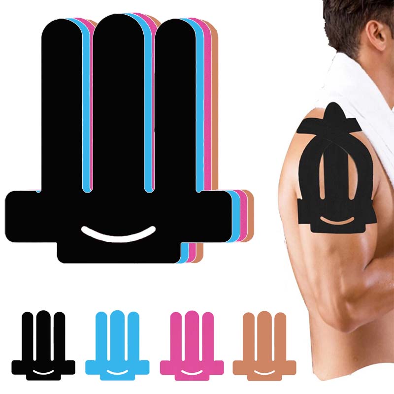 12pcs Kinesiology Tape for Shoulder Pain Relief Pre Cut Sports Breathable Elastic Kinesiology Athletic Tape Muscle Sports