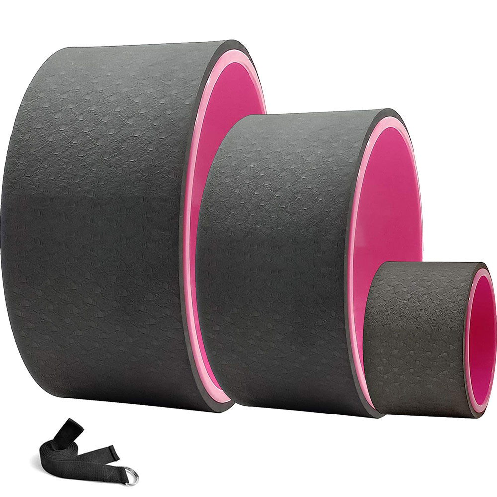 Ergonomic TPE Yoga Wheels for Deep Relaxation Easy-to-Clean Material