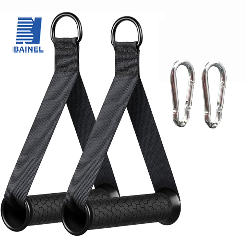 Gym Resistance Belt Accessories Handle Non Slip Grip Strong Rubber Ribbon Fitness Heavy Rope Machine Fitness Equipment