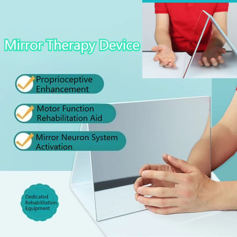 Rehabilitation Mirror Therapy Box Hand Recovery Mirror for Stroke Paralysis Phantom Limb Pain Carpal Tunnel Hemiplegia Training