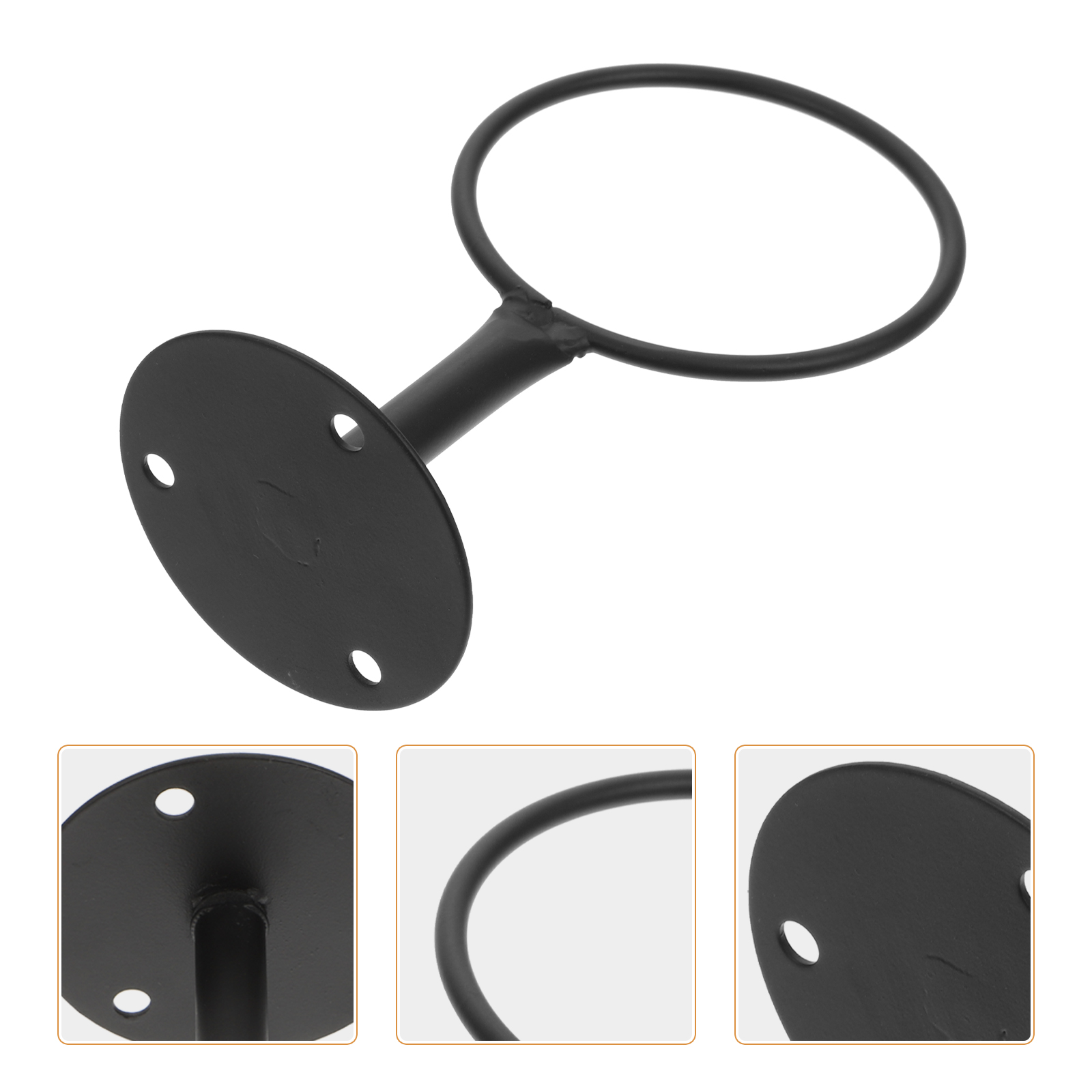 Basketball Bracket Football Display Sports Iron Holder Shelf Wall Mount Wrought Soccer Storage