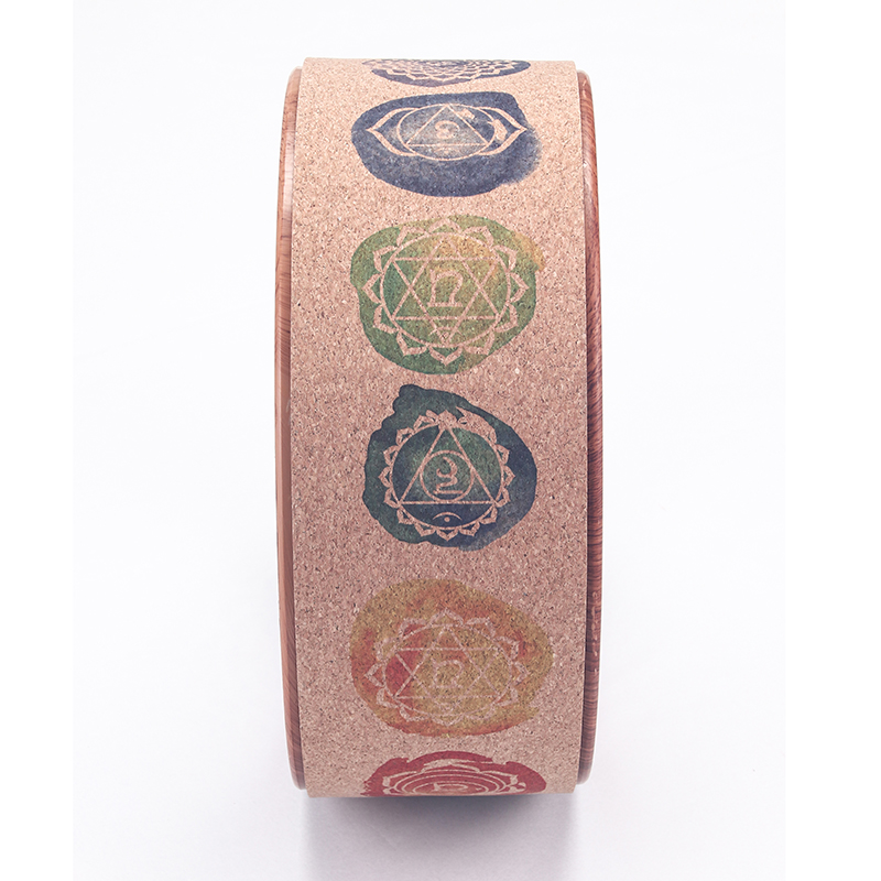 Yoga Wheels Cork Stretching Back Roller to Improve Mobility, Anti slip Yoga Circle Wheel for Backbends Pain