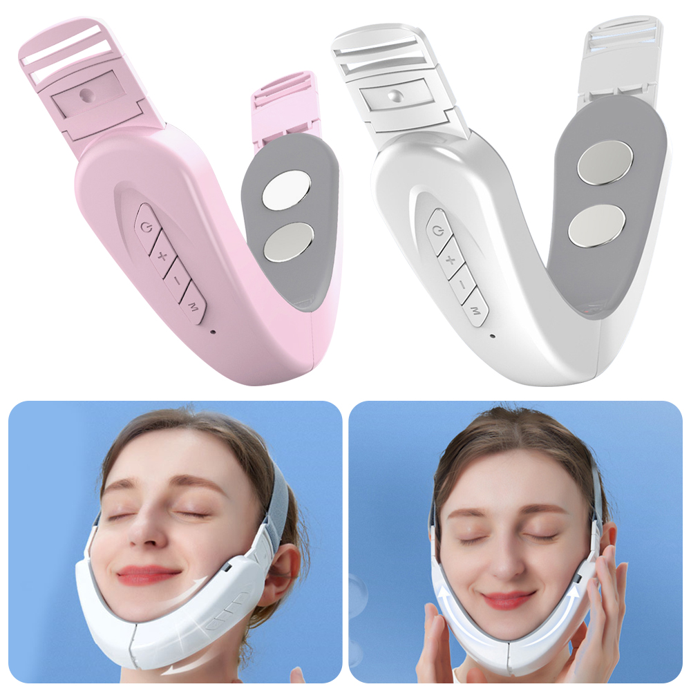 Portable V Face Facial Massager​​ ​​V-Shaped Design​​ Intelligent Device​​ ​​Facial Lifting Belt​​ Anti-Aging ​​