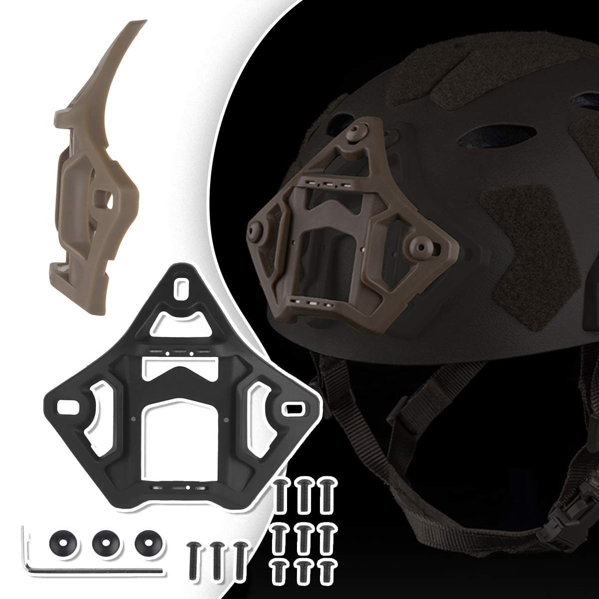 Lightweight Night Vision Goggles Bracket Tactical Airgun Helmet Accessories for G19 /G24/G30/G34/G70 Night Vision Goggles Base