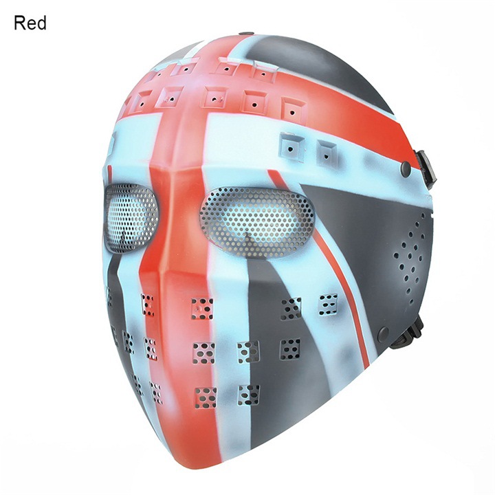 Full Face Tactical Steel Mesh Mask To Fight Against Protection Real Person CS Game Shooting Camouflage Mask