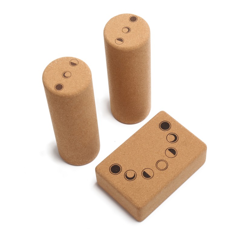 Dance Aid Fitness Massage Roller  Sustainable Organic  Cork Yoga Brick Pilates Block Back Roller